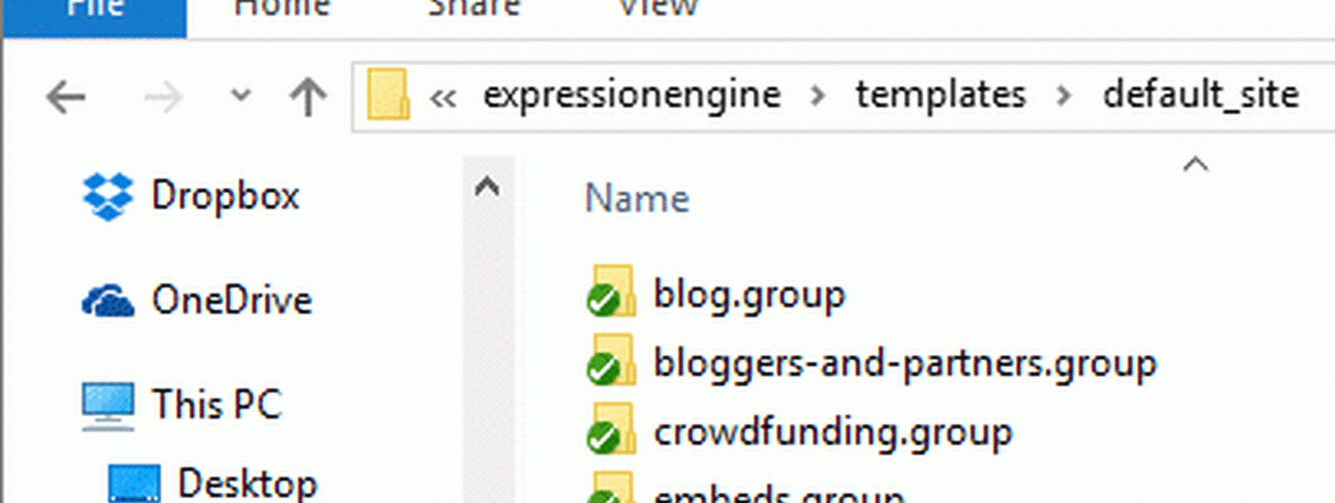 Template File Extensions in ExpressionEngine