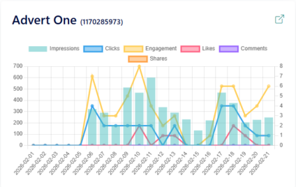 LinkedIn Advert Stat Dashboard