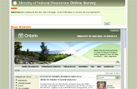 Ministry of Natural Resources Online Survey